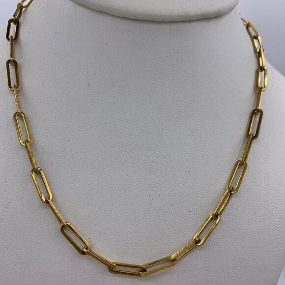 New, no tags, gold chain necklace, 20 inches, tiny sloth charm with bling - Picture 15 of 16